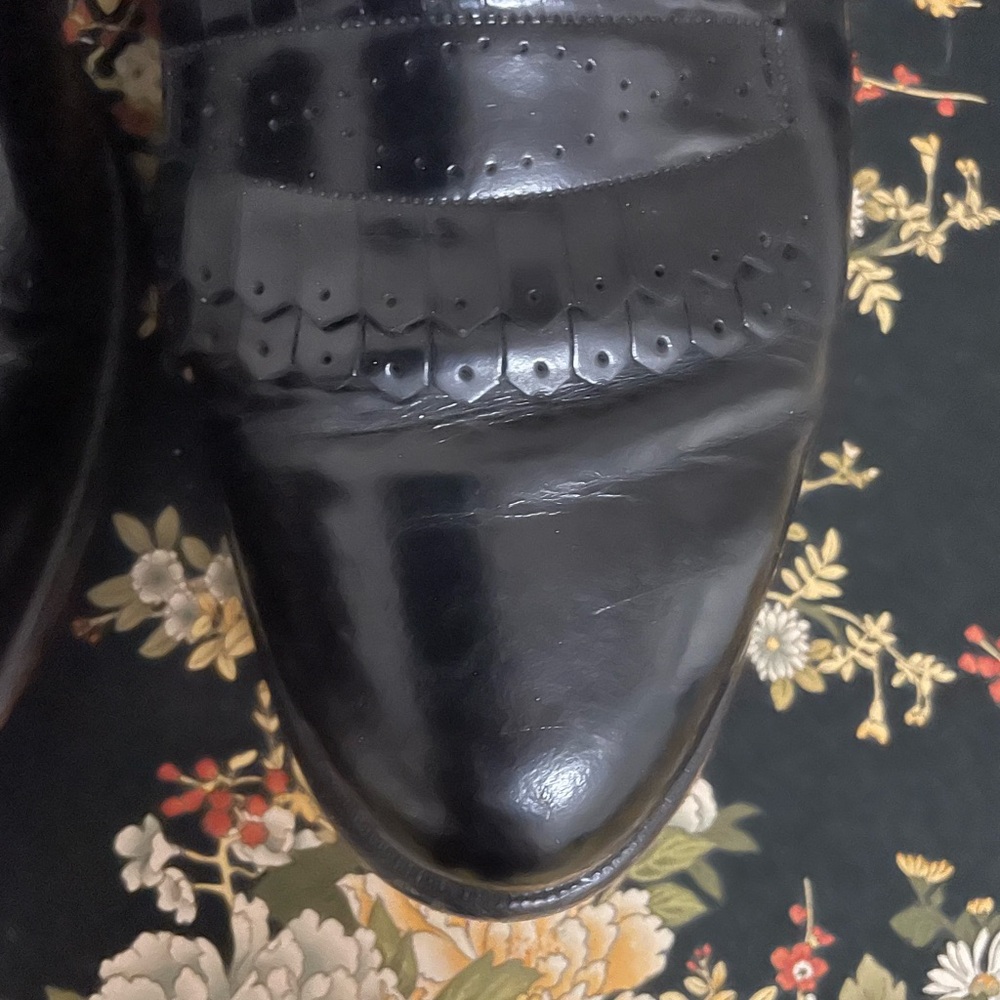 Vintage Johnston & Murphy Black Shoes - Picture 6 of 8